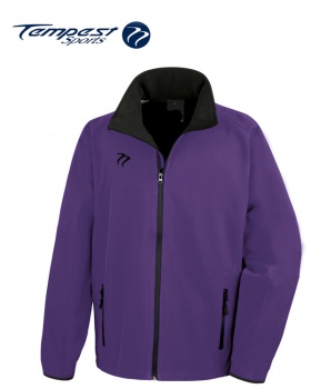 Tempest Purple Black Soft Shell Womens Jacket